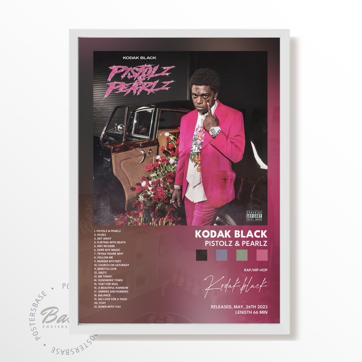 kodak black Pistolz Pearlz poster