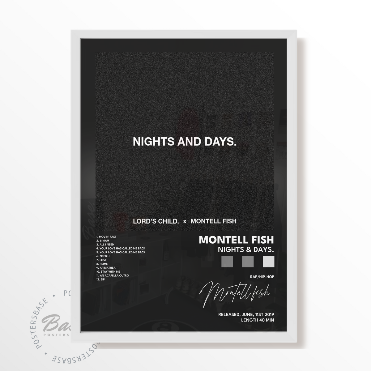 montell fish Nights Days poster