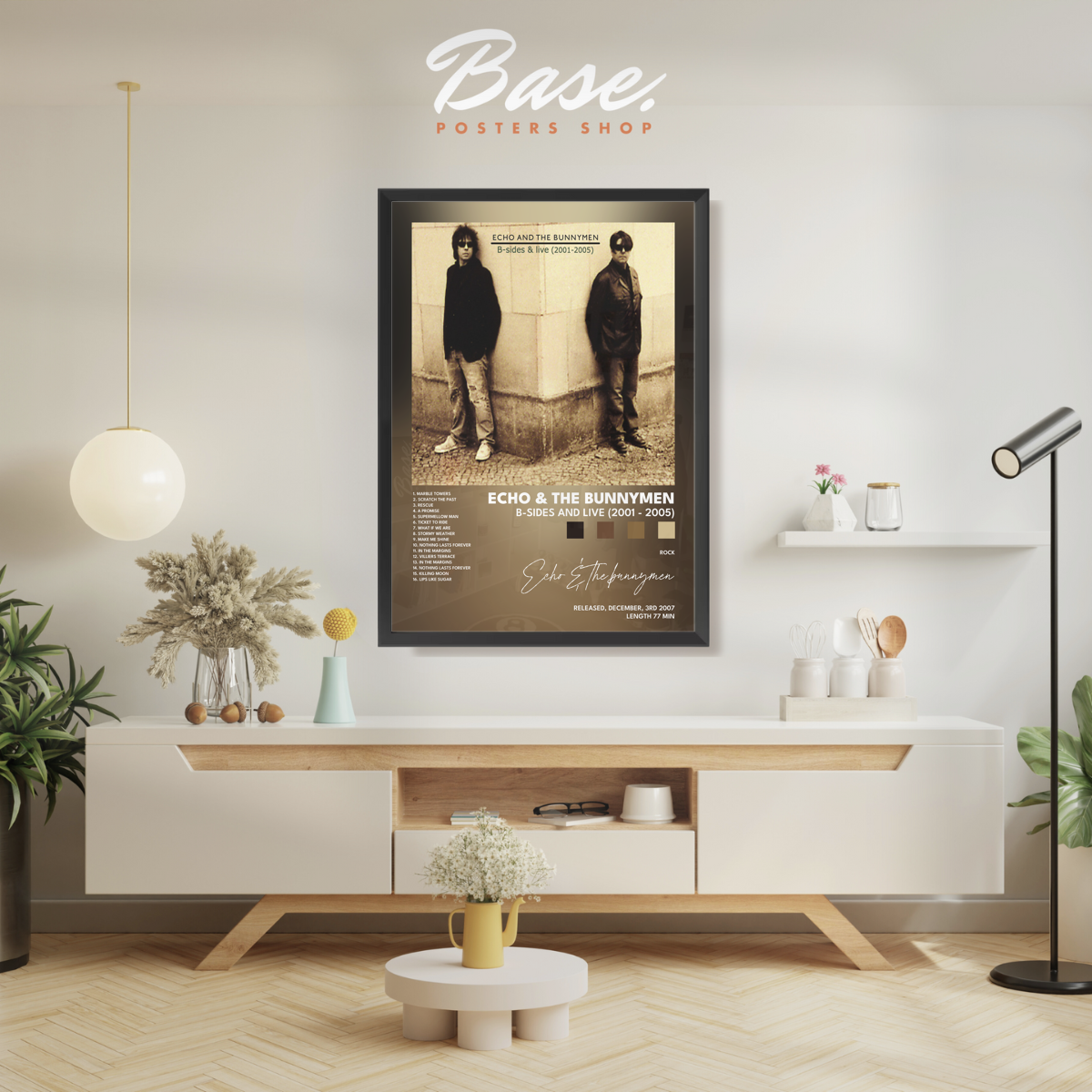 echo the bunnymen B Sides and Live 2001 2005 poster