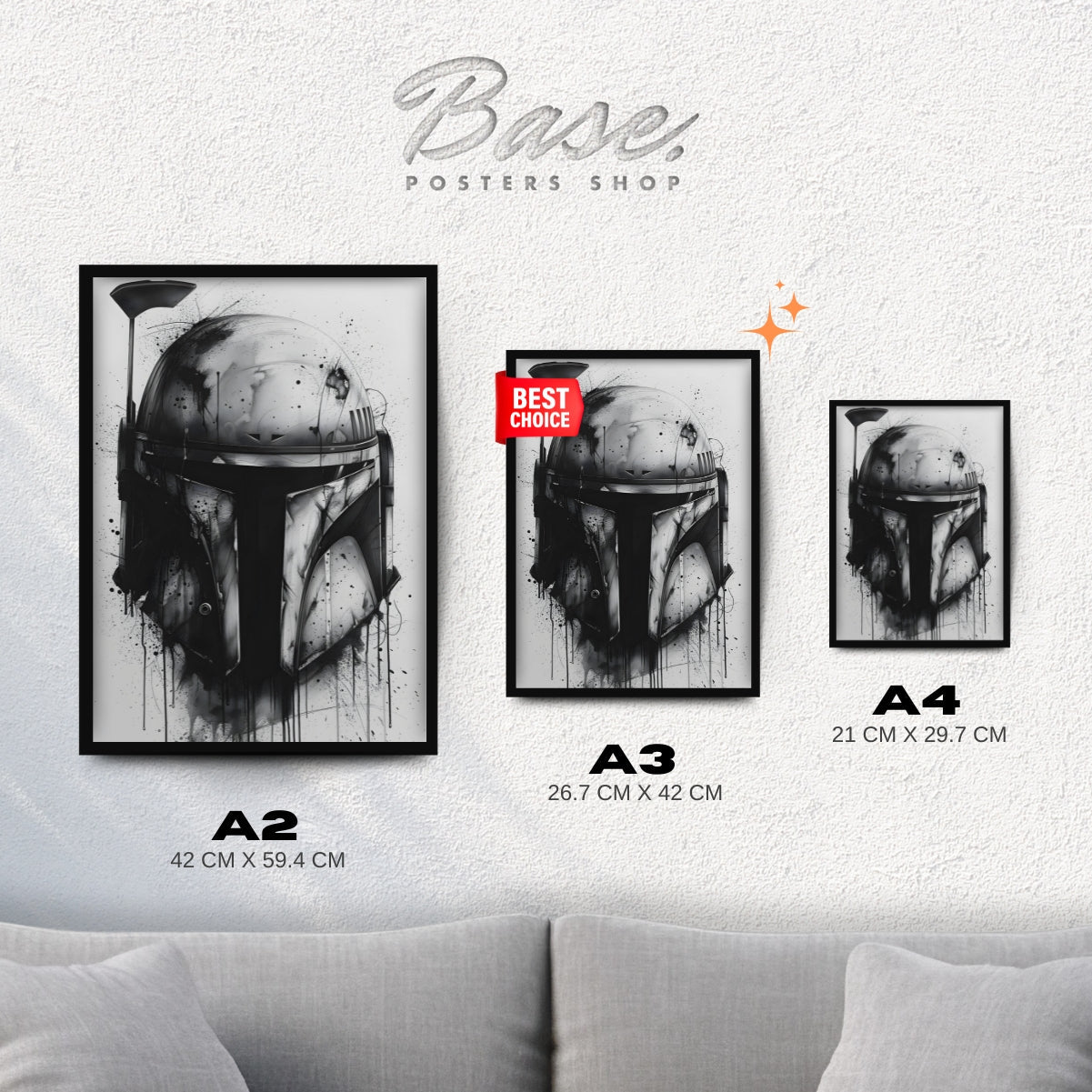 Star Wars / The Mandalorian B&W