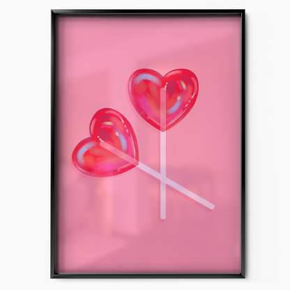 Heart Lollipops