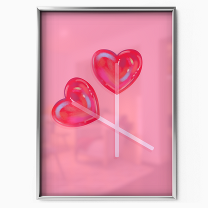 Heart Lollipops