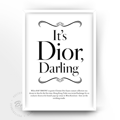 It's Dior Darling