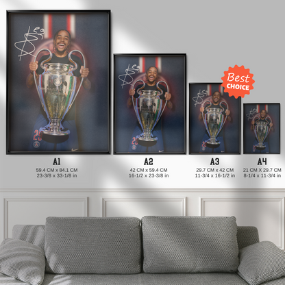 Barcola Champions League Trophy