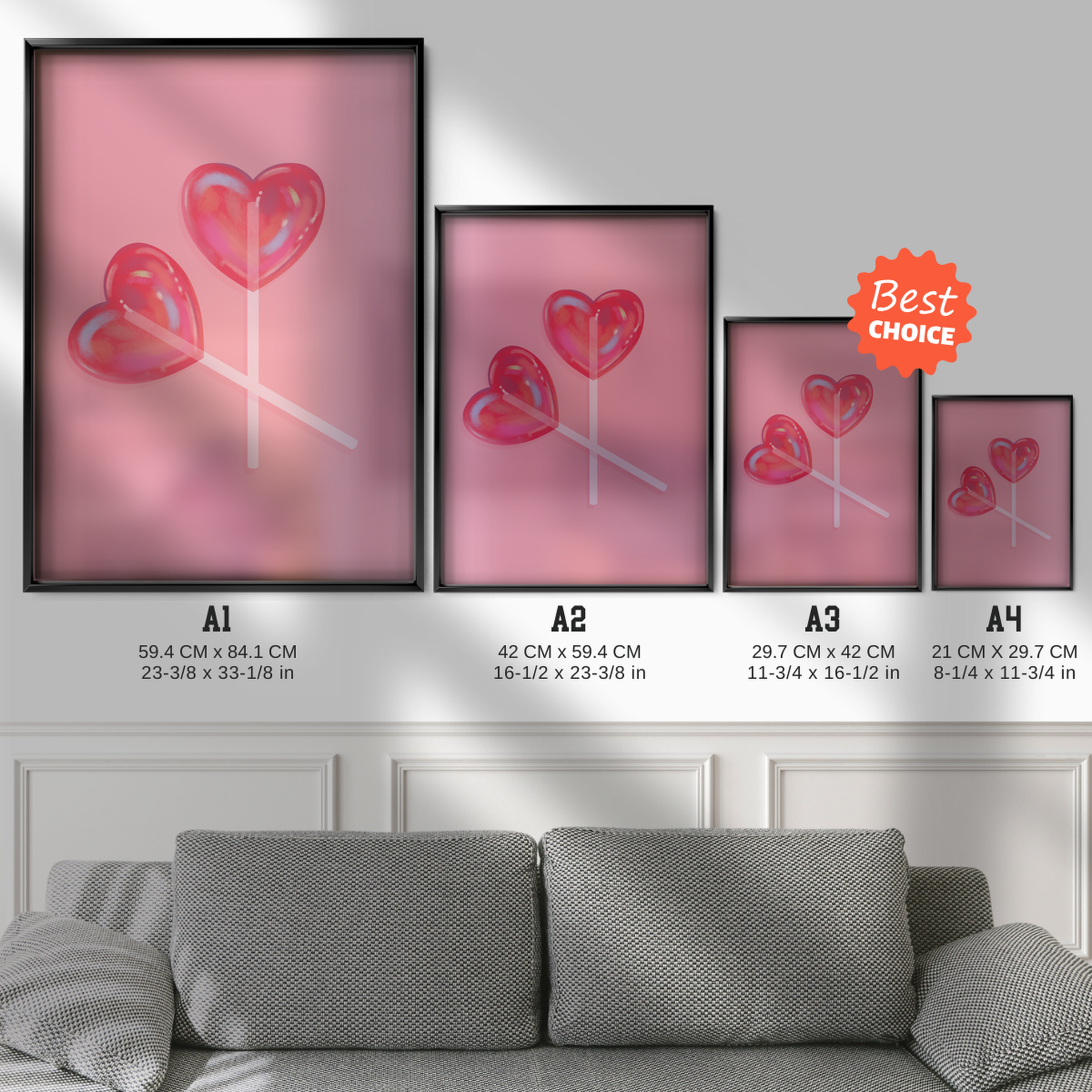 Heart Lollipops