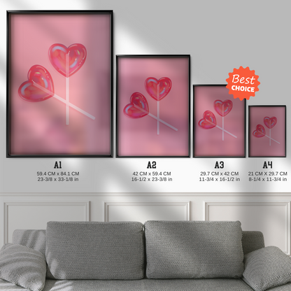 Heart Lollipops